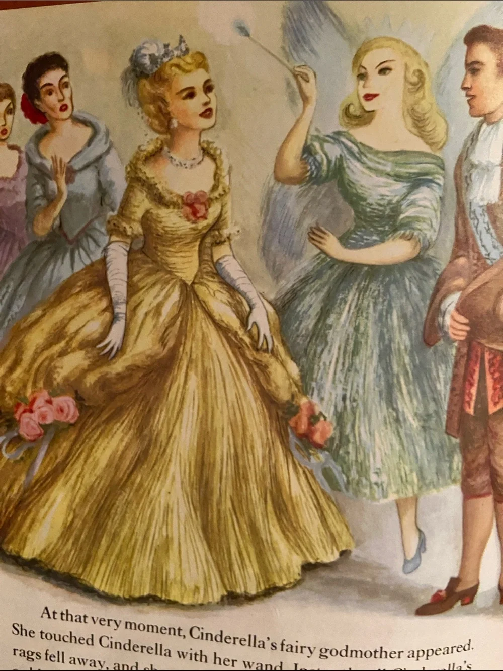 Cinderella Classic Fairy Tale Tales kid’s book Vintage 50s 1950s illustrations
